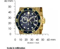Relógio Invicta Pro Diver 0073 Banhado Ouro 18k Original + Frete Grátis - Foto 4