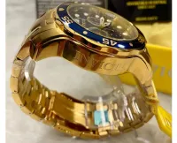 Relógio Invicta Pro Diver 0073 Banhado Ouro 18k Original + Frete Grátis - Foto 9