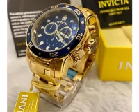 Relógio Invicta Pro Diver 0073 Banhado Ouro 18k Original + Frete Grátis - Foto 13