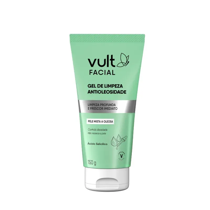 Vult Facial Gel de Limpeza Antioleosidade -150 gr  