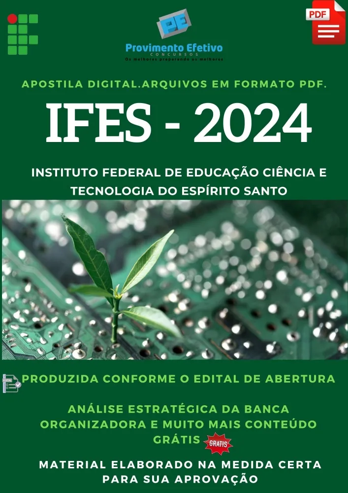 Apostila IFES 2024 Administração Professor