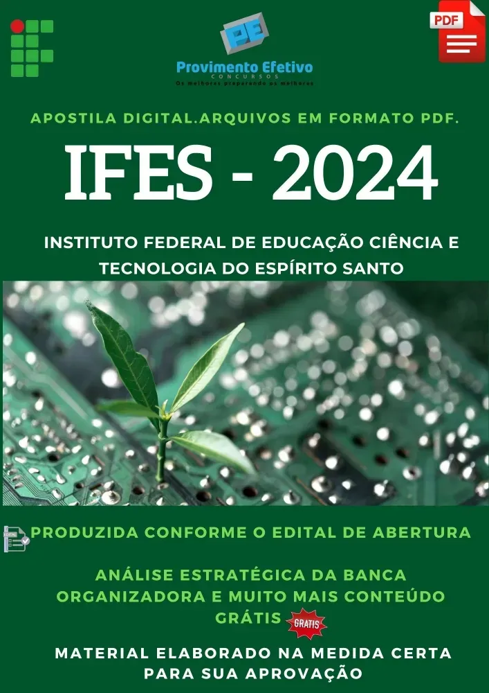 Apostila IFES 2024 Agronomia Professor