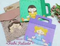 G1.700 Gabarito de Moldes em MDF Capa Removível para caderno de desenho grande - Foto 2