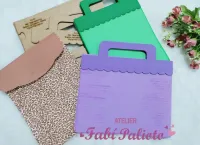 G1.700 Gabarito de Moldes em MDF Capa Removível para caderno de desenho grande - Foto 3