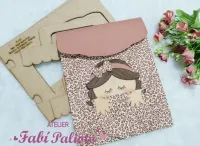 G1.700 Gabarito de Moldes em MDF Capa Removível para caderno de desenho grande - Foto 6