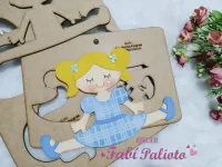 G1.701 Gabarito de Moldes em MDF Menina Dengosa  - Foto 3