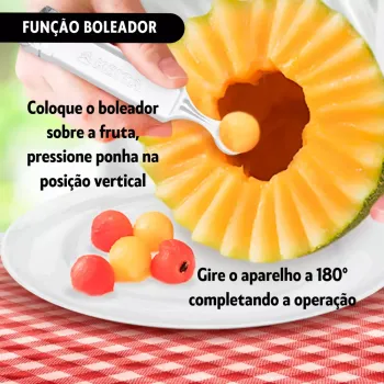 Descascador Boleador Manual De Frutas Legumes