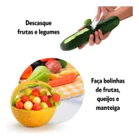Descascador Boleador Manual De Frutas Legumes - Foto 3