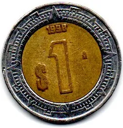 México - 1998 - 1 Peso Imagem