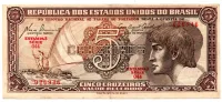 C111 - 5 Cruzeiros - Série 044 - Índio - Data: 1961 - MBC/Sob