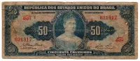 C027 - 50 Cruzeiros - 1° Estampa - Série 682 - Princesa Isabel - Data: 1959 - R