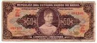 C091 - 50 Cruzeiros - 2° Estampa - Série 372 - Princesa Isabel - Data: 1955 - R