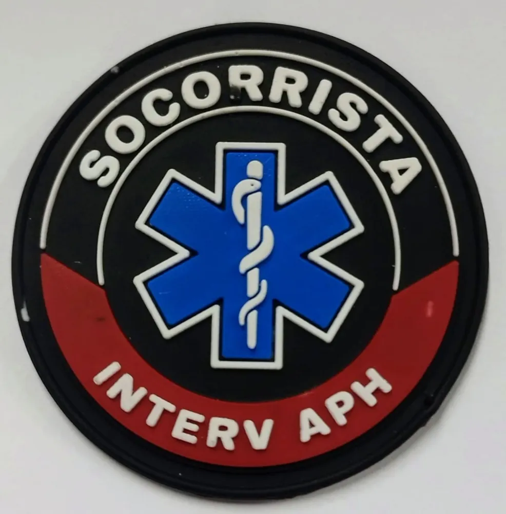  Patch Emborrachado Socorrista Interv APH 5x5cm