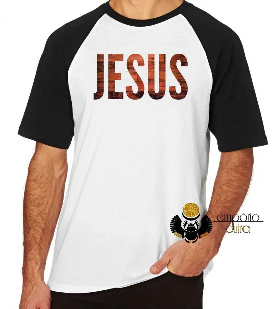 Camiseta Jesus Cristo DEUS madeira YESHUA  tamanho P
