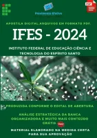 Apostila IFES 2024 Química Professor