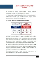 170 - Matemática - Adição e Subtração de Números Inteiros - 7º ano - PDF com 8 páginas - Foto 2