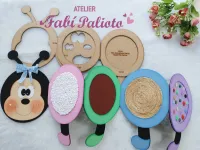 G1.702 Gabarito de Moldes em MDF Centopéia da Textura