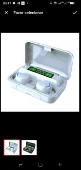 Fone de ouvido bluetooth sem fio, com Power bank