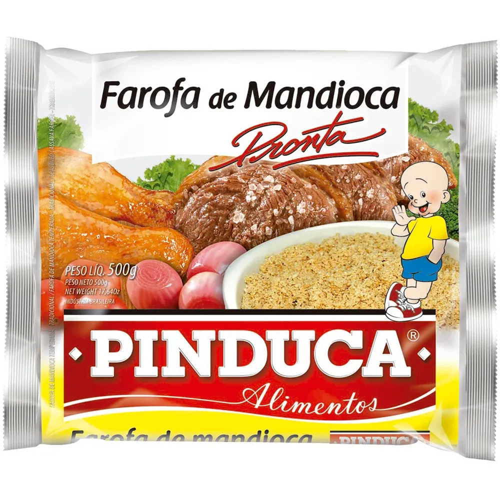 Farofa de Mandioca Pinduca Tradicional 500g Imagem