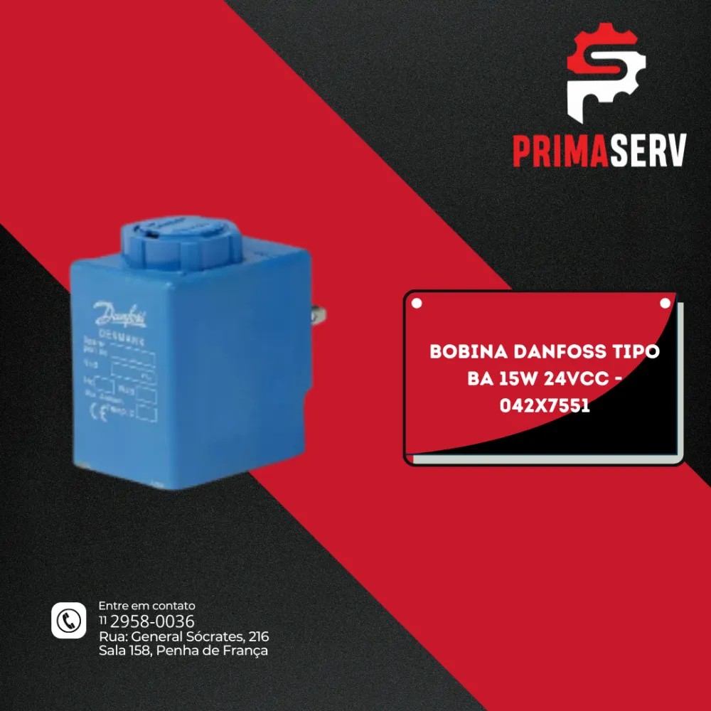 BOBINA DANFOSS TIPO BA 15W 24VCC - 042X7551