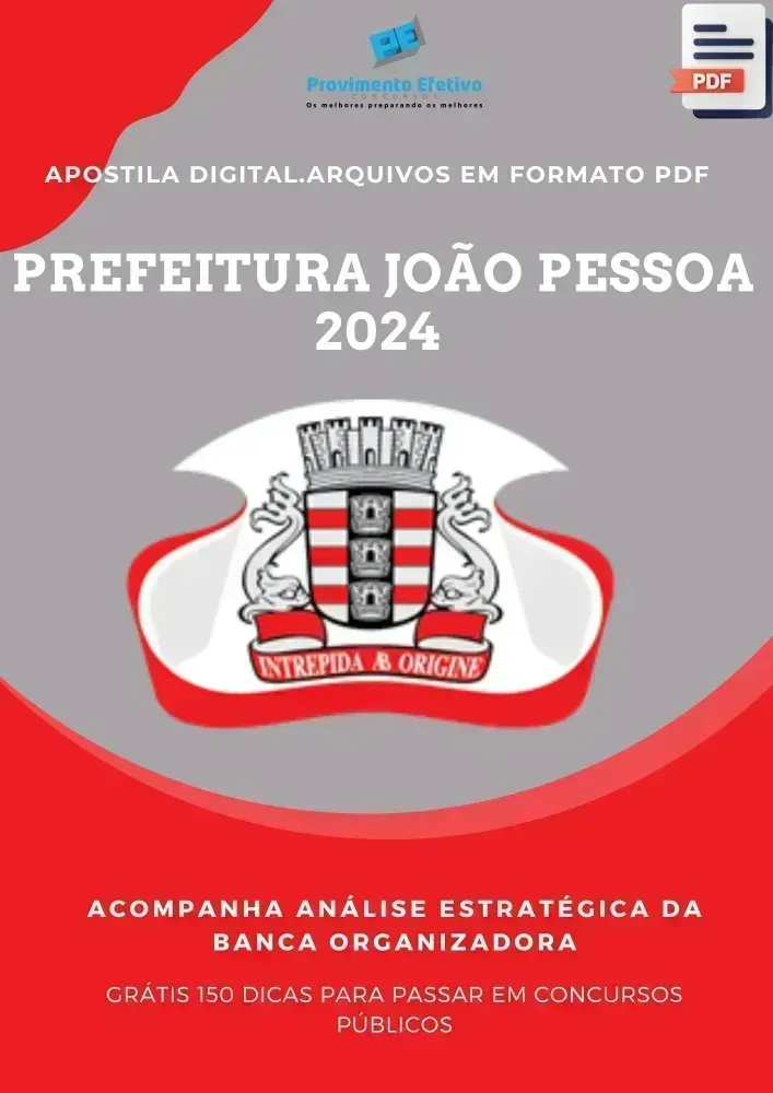 Apostila Prefeitura João Pessoa Analista Assistente Social 2024 Imagem