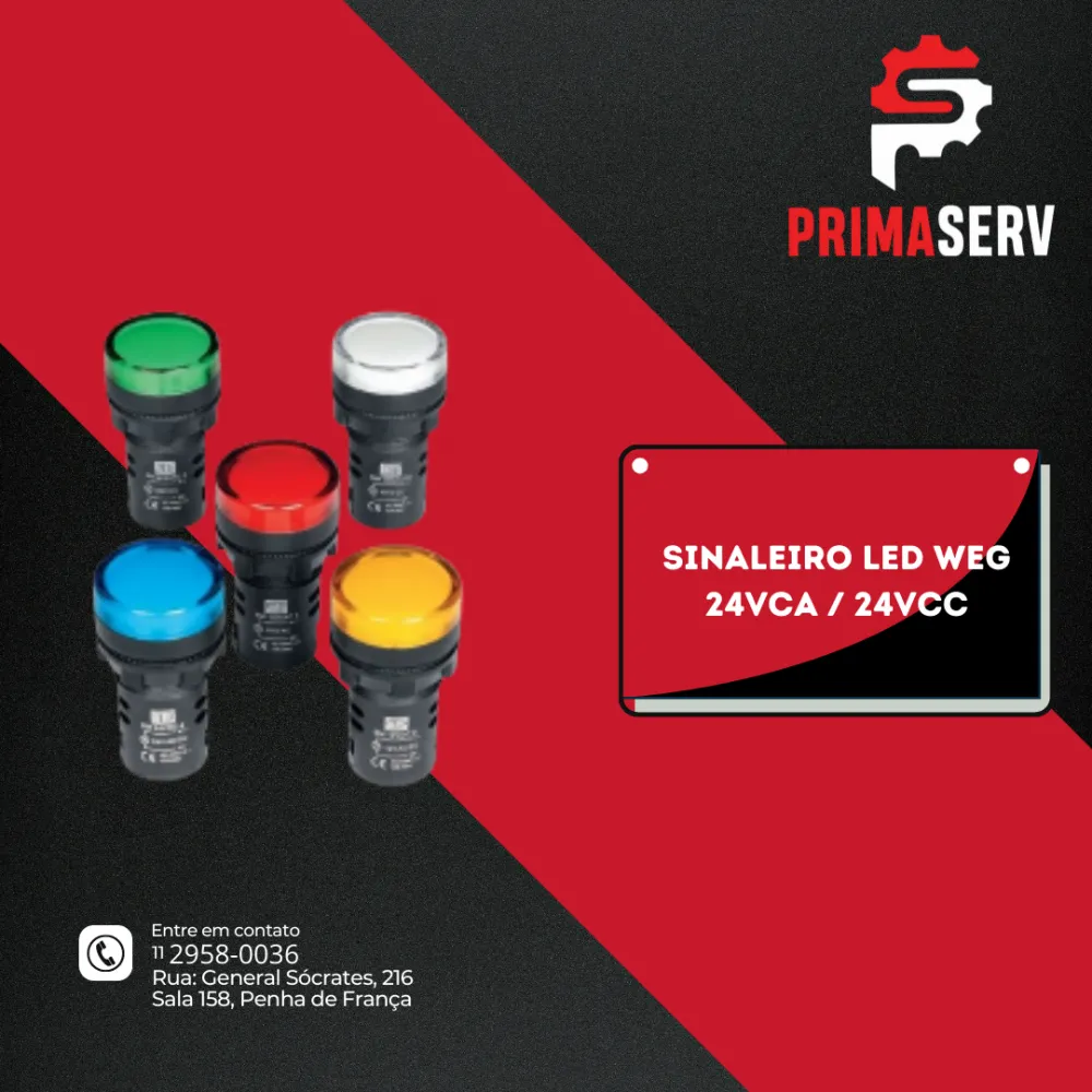 Sinaleiro Led Weg 24VCA / 24VCC