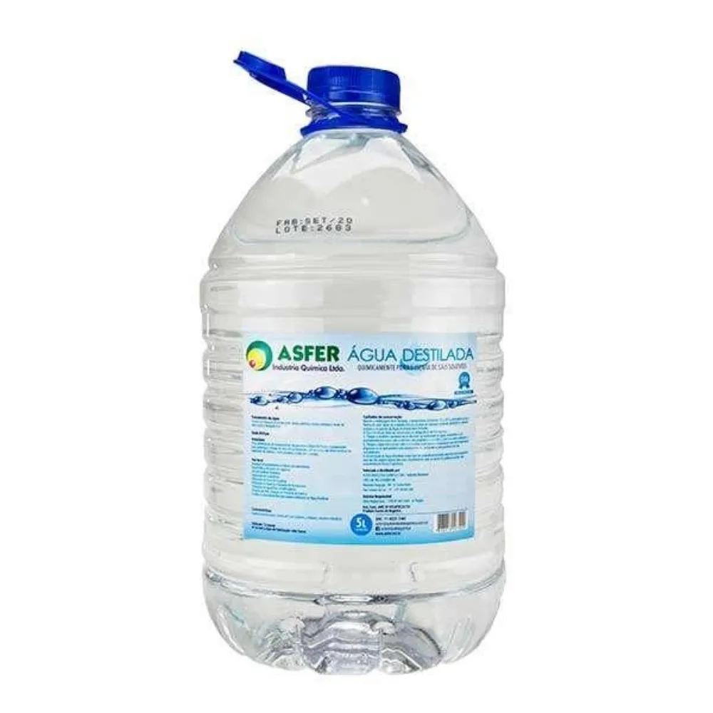 Água Destilada Para Autoclave 5 LitrosASFER Imagem