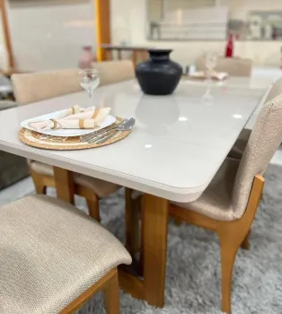Conjunto Mesa de Jantar com 6 cadeiras