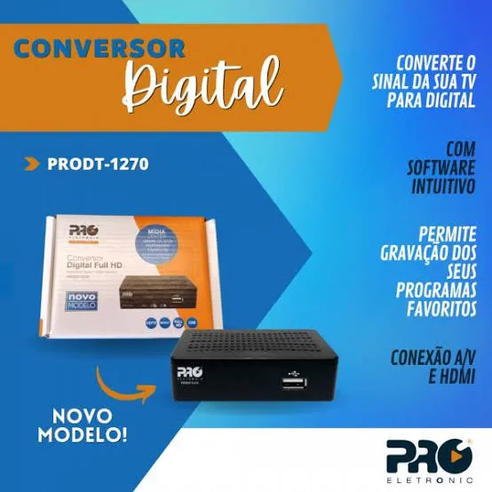 Conversor Digital ISDB-T FULL HD Bivolt Pro Eletronic 