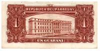 Paraguai - 1 Guarani - Cédula Estrangeira - MBC/Sob - Foto 2