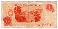 Argentina - 1 Peso - Cédula Estrangeira - BC - Foto 2