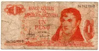 Argentina - 1 Peso - Cédula Estrangeira - UTG