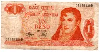 Argentina - 1 Peso - Cédula Estrangeira - BC
