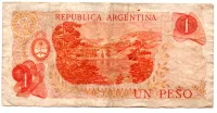 Argentina - 1 Peso - Cédula Estrangeira - BC - Foto 2