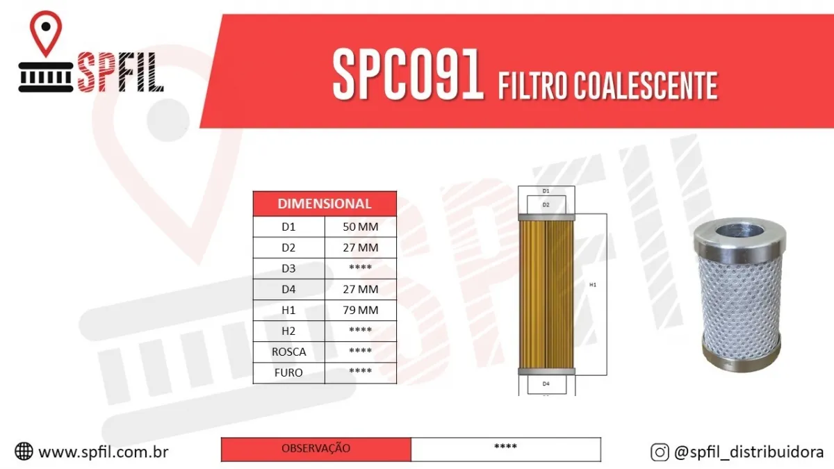 ELEMENTO COALESCENTE SPCO91