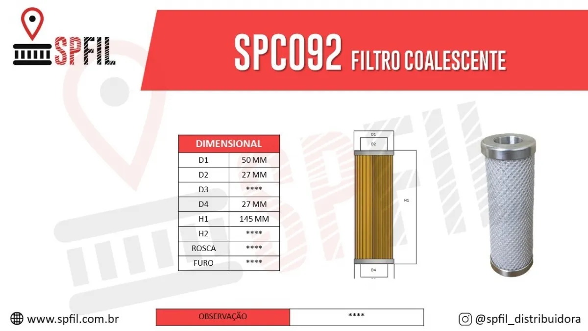 ELEMENTO COALESCENTE SPCO92