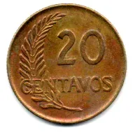 Peru - 1959 - 20 Centavos - Foto 2