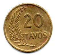 Peru - 1950 - 20 Centavos - Foto 2