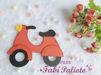 G1.706  Gabarito de Moldes em MDF Motocicleta  Big Meios de Transporte - Foto 3