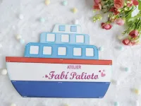 G1.708  Gabarito de Moldes em MDF Navio  Big Meios de Transporte - Foto 2