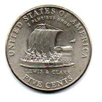 Estados Unidos - 2004P - 5 Cents (Bicentenary of Lewis and Clark Expedition. Keelboat) - Foto 2