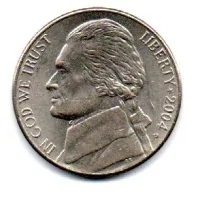 Estados Unidos - 2004P - 5 Cents (Bicentenary of Lewis and Clark Expedition. Keelboat)