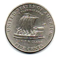Estados Unidos - 2004P - 5 Cents (Bicentenary of Lewis and Clark Expedition. Keelboat) - Foto 2