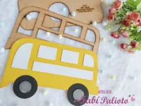 G1.712  Gabarito de Moldes em MDF Ônibus  Big Meios de Transporte - Foto 2