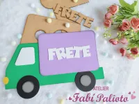 G1.713  Gabarito de Moldes em MDF Caminhão  Big Meios de Transporte