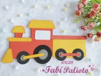 G1.714  Gabarito de Moldes em MDF Trem  Big Meios de Transporte - Foto 3