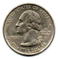 Estados Unidos - 2001D - 25 Cents - Rhode Island - State Quarter Dollar - Foto 2