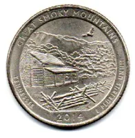 Estados Unidos - 2014P - 25 Cents - Tennessee - Park Quarter Dollar