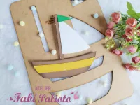 KIT29 Gabarito de Moldes em MDF Coleção Big Meios de Transportes - Foto 4