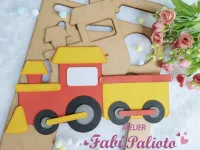 KIT29 Gabarito de Moldes em MDF Coleção Big Meios de Transportes - Foto 13